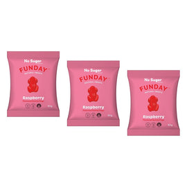 Fun Day Raspberry Frogs 50g x 12 Bundle of 3