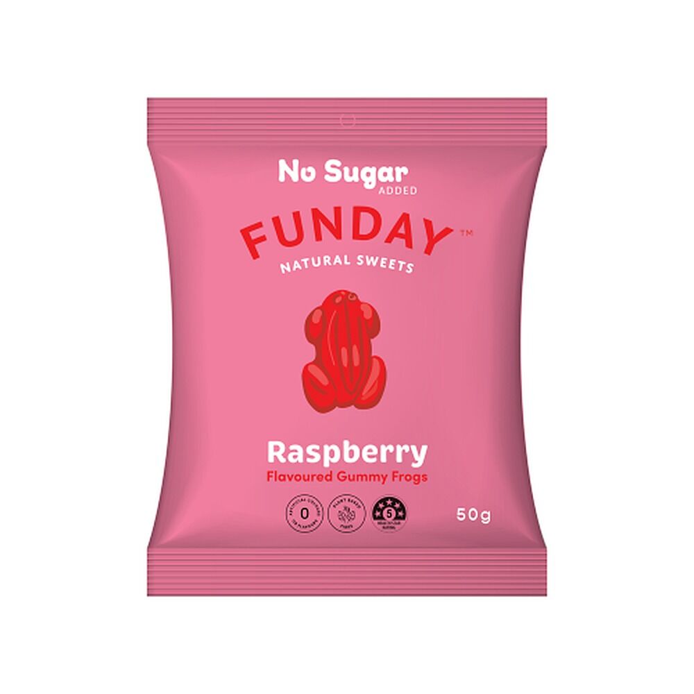 Fun Day Raspberry Frogs 50g x 12