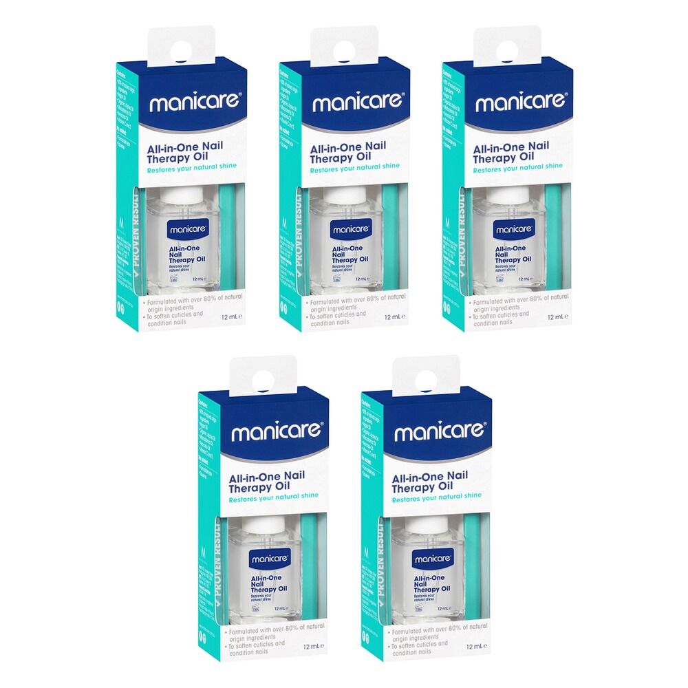 Manicare All-in-One Nail Therapy Oil 12mL Pack of 5