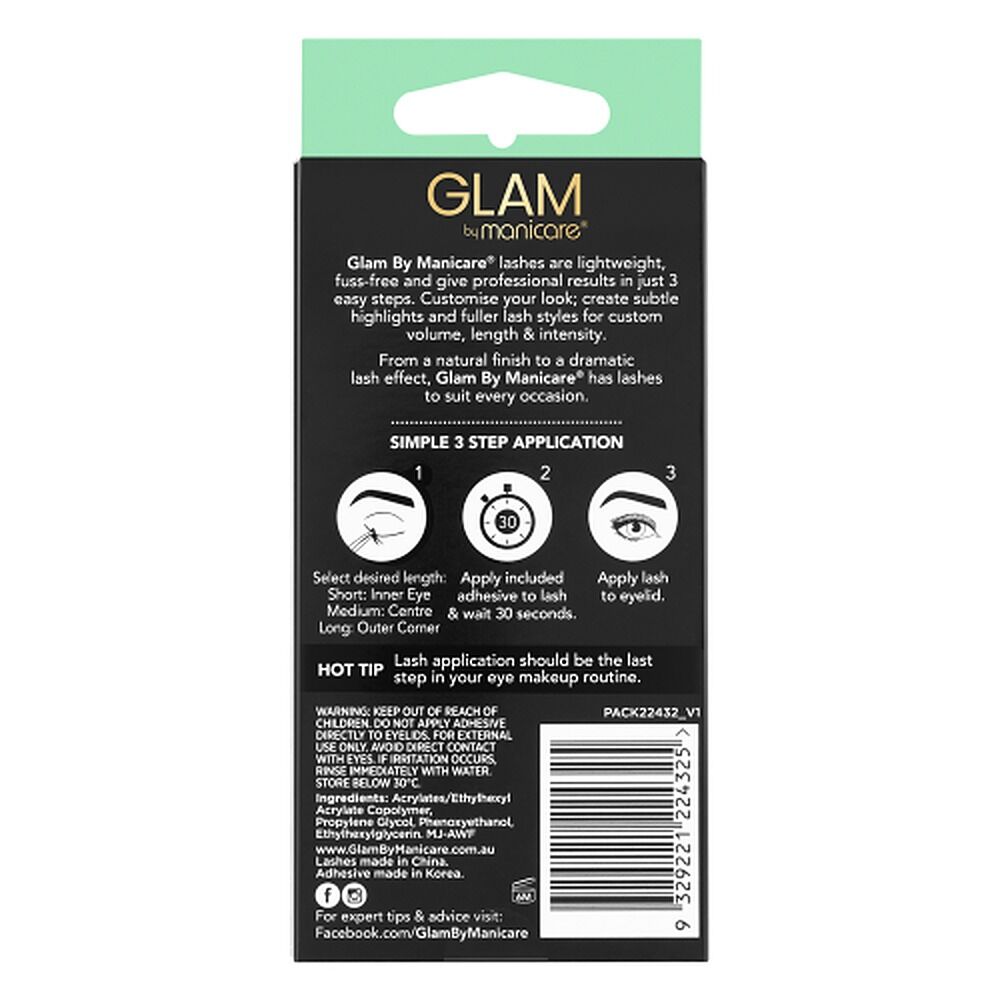 Glam by Manicare Individual Lashes Demmie 60 Pack