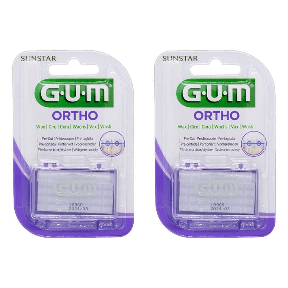 G.U.M Orthodontic Wax Plain Pack of 2