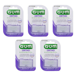 G.U.M Orthodontic Wax Plain Pack of 5
