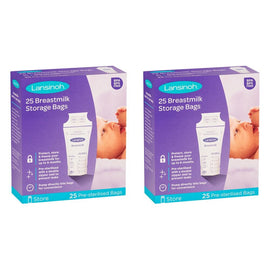Lansinoh Breastmilk Storage Bags 25 Pack Bundle of 2