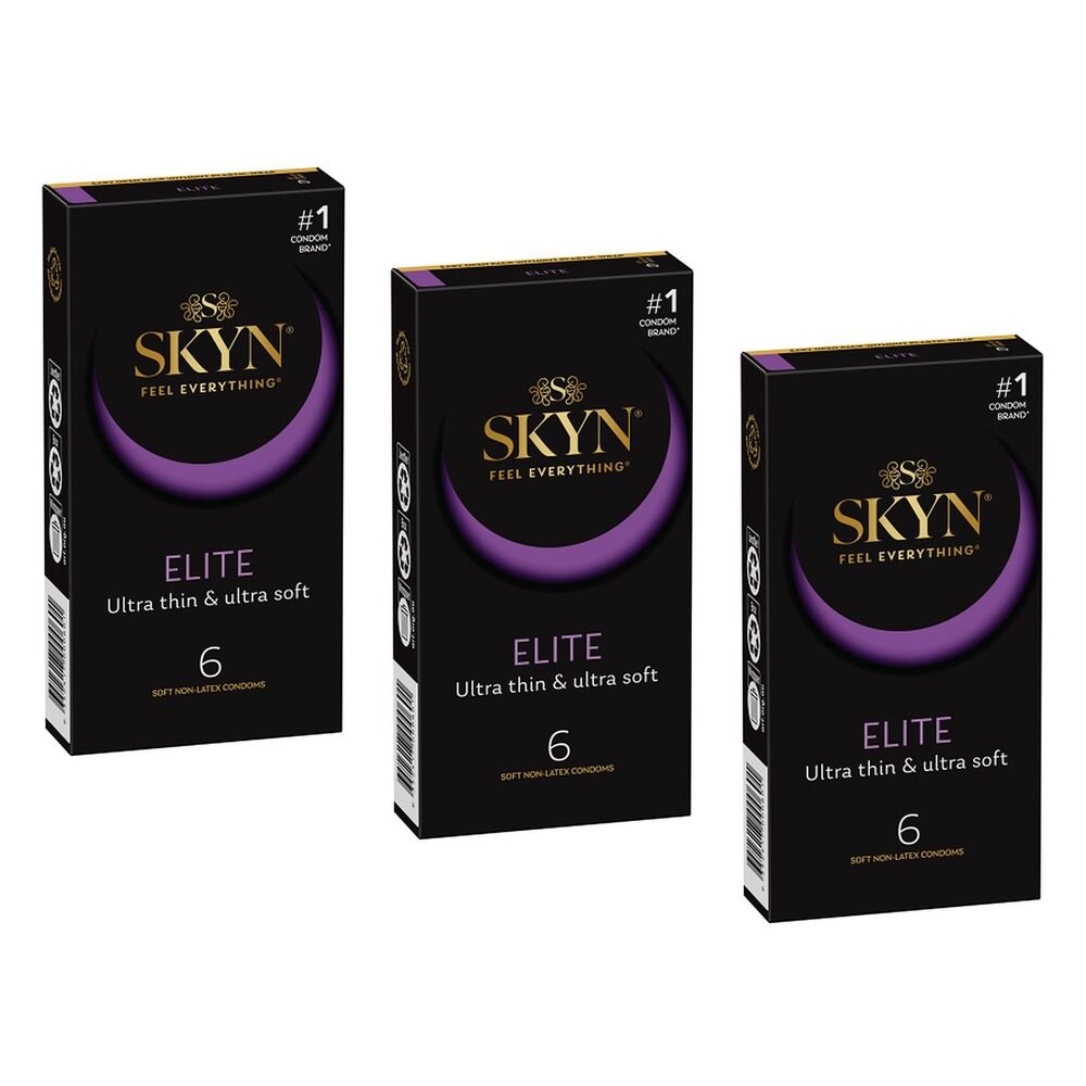 Skyn Elite Condoms 6 Pack Bundle of 3