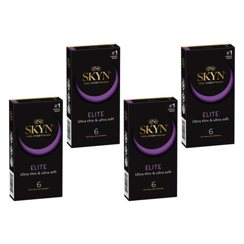 Skyn Elite Condoms 6 Pack Bundle of 4