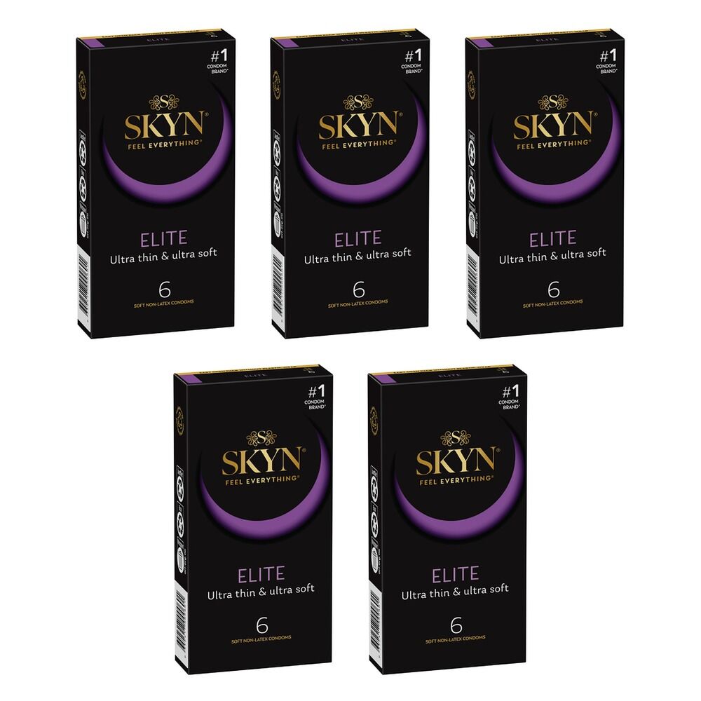 Skyn Elite Condoms 6 Pack Bundle of 5