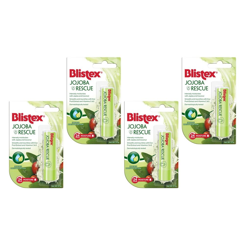 Blistex Jojoba Rescue Lip Balm 3.7g Pack of 4