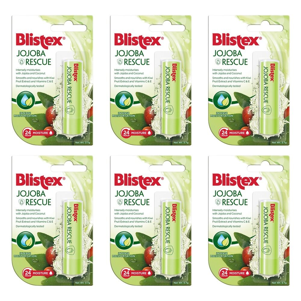 Blistex Jojoba Rescue Lip Balm 3.7g Pack of 6