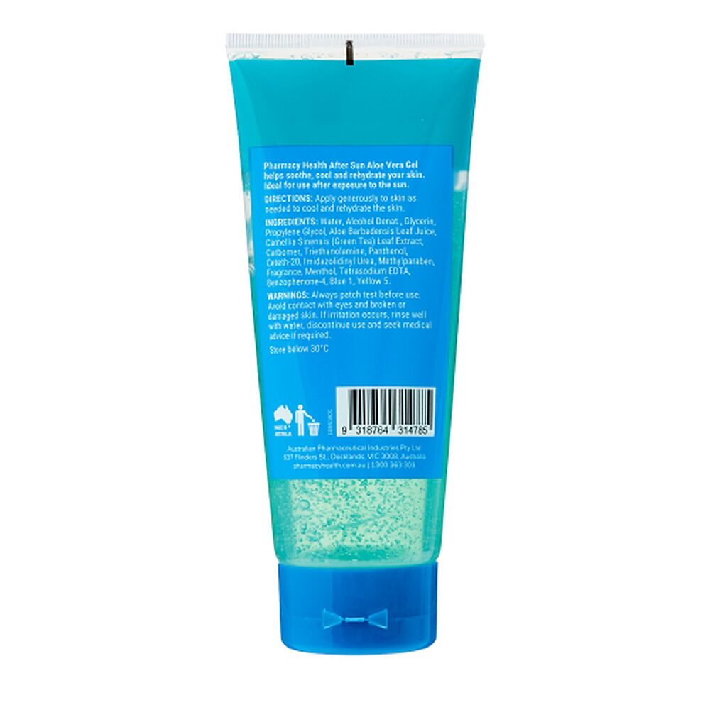 Pharmacy Health After Sun Aloe Vera Gel Tube 200ml