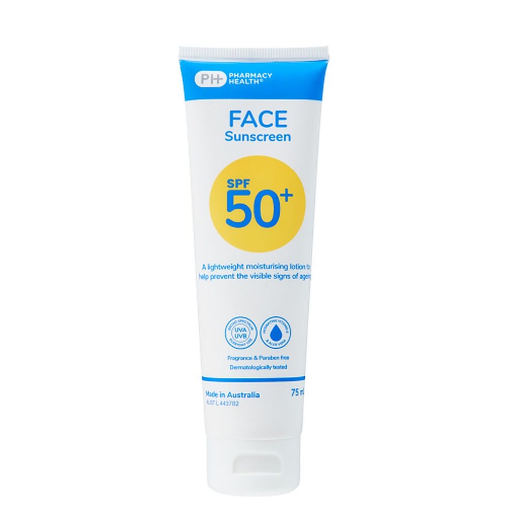 Pharmacy Health Sunscreen Face SPF50+ 75mL
