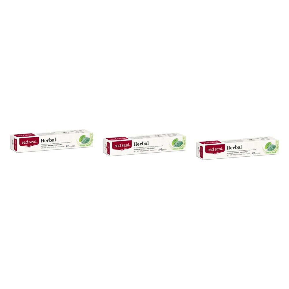 Red Seal Natural Health Herbal Toothpaste 100g Pack of 3
