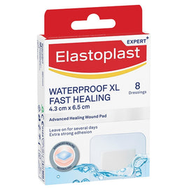 Elastoplast Waterproof XL Fast Healing Dressing 8 Pack