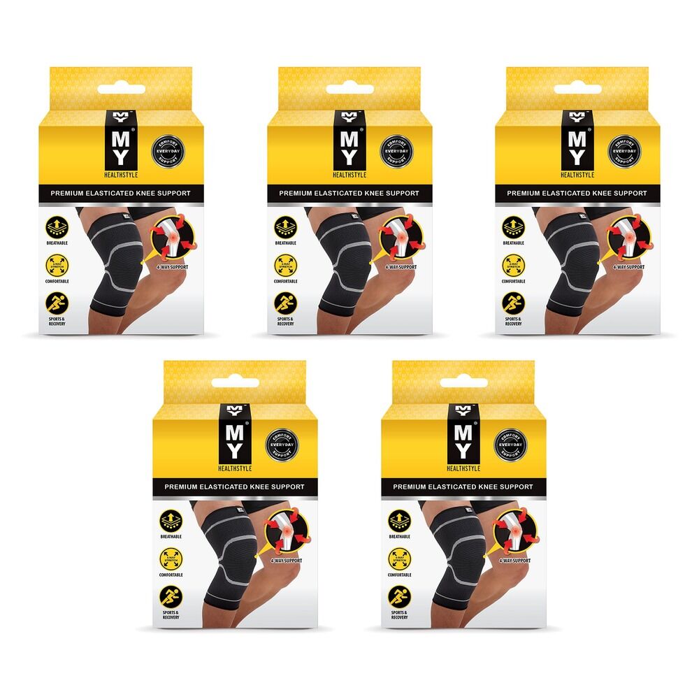 MY Premium Elasticated Knee Support 3XL Pack of 5