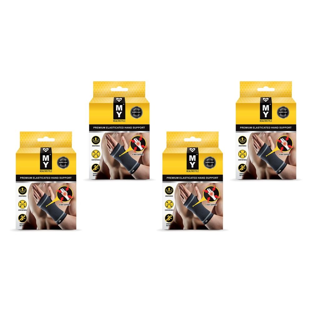 MY Premium Elasticated Hand Support 2XL Pack of 4