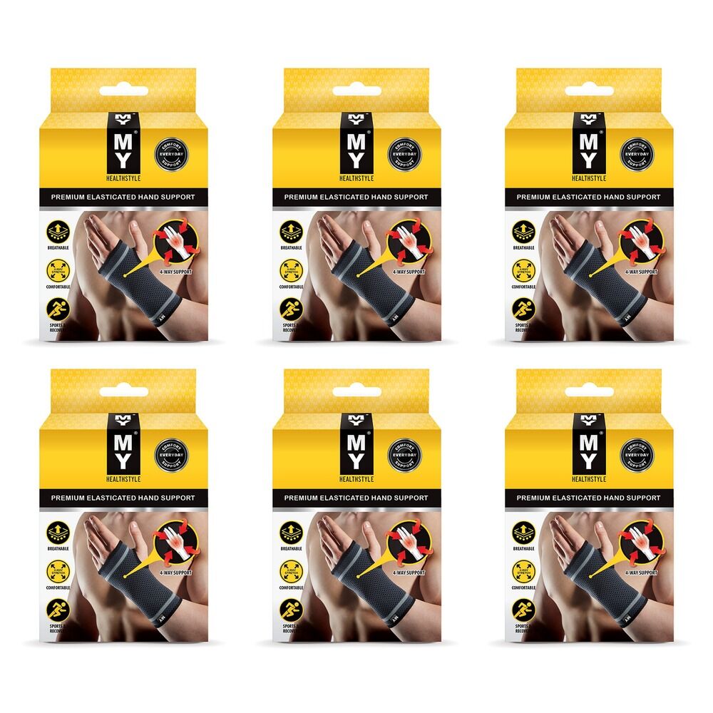 MY Premium Elasticated Hand Support 2XL Pack of 6
