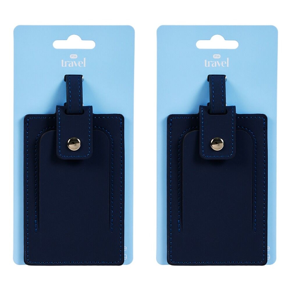 Pharmacy Health Luggage Tag Navy Pack of 2