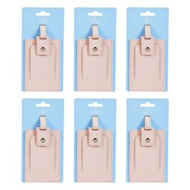 Pharmacy Health Luggage Tag Pink Pack of 6