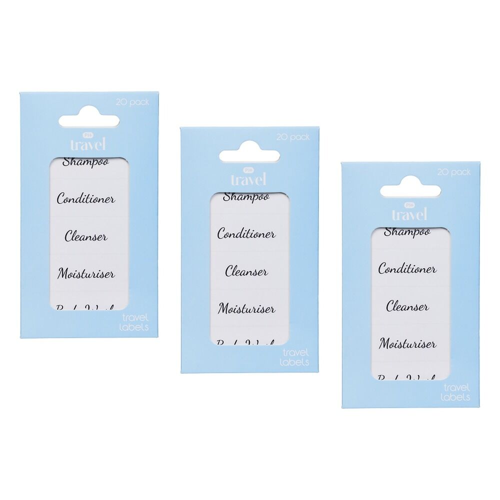 Pharmacy Health Travel Labels 20 Pack Bundle of 3