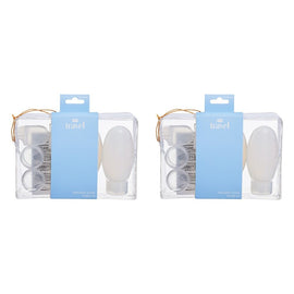 Pharmacy Health Refillable Travel Bottle Kit 6 Piece Set Pack of 2