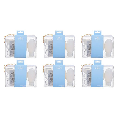 Pharmacy Health Refillable Travel Bottle Kit 6 Piece Set Pack of 6