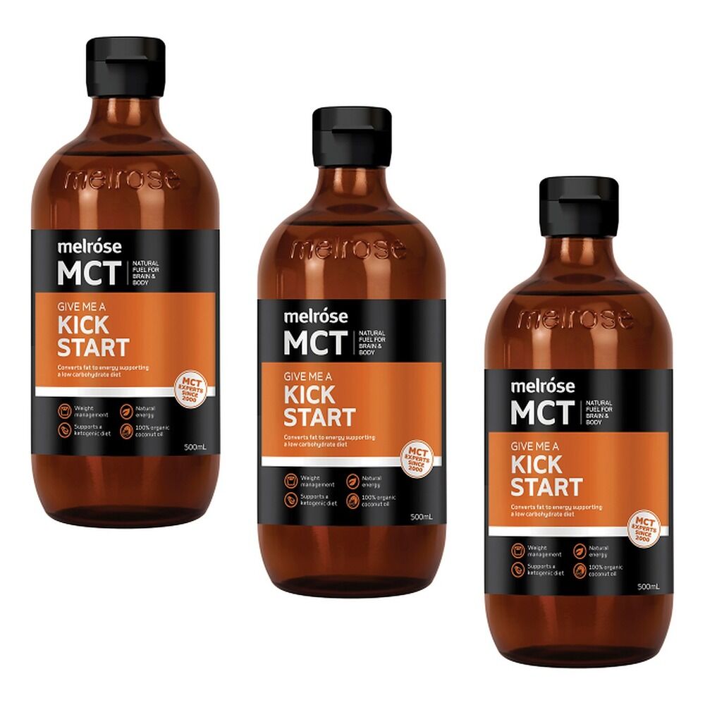 Melrose Health MCT Oil Kick Start 500mL Pack of 3