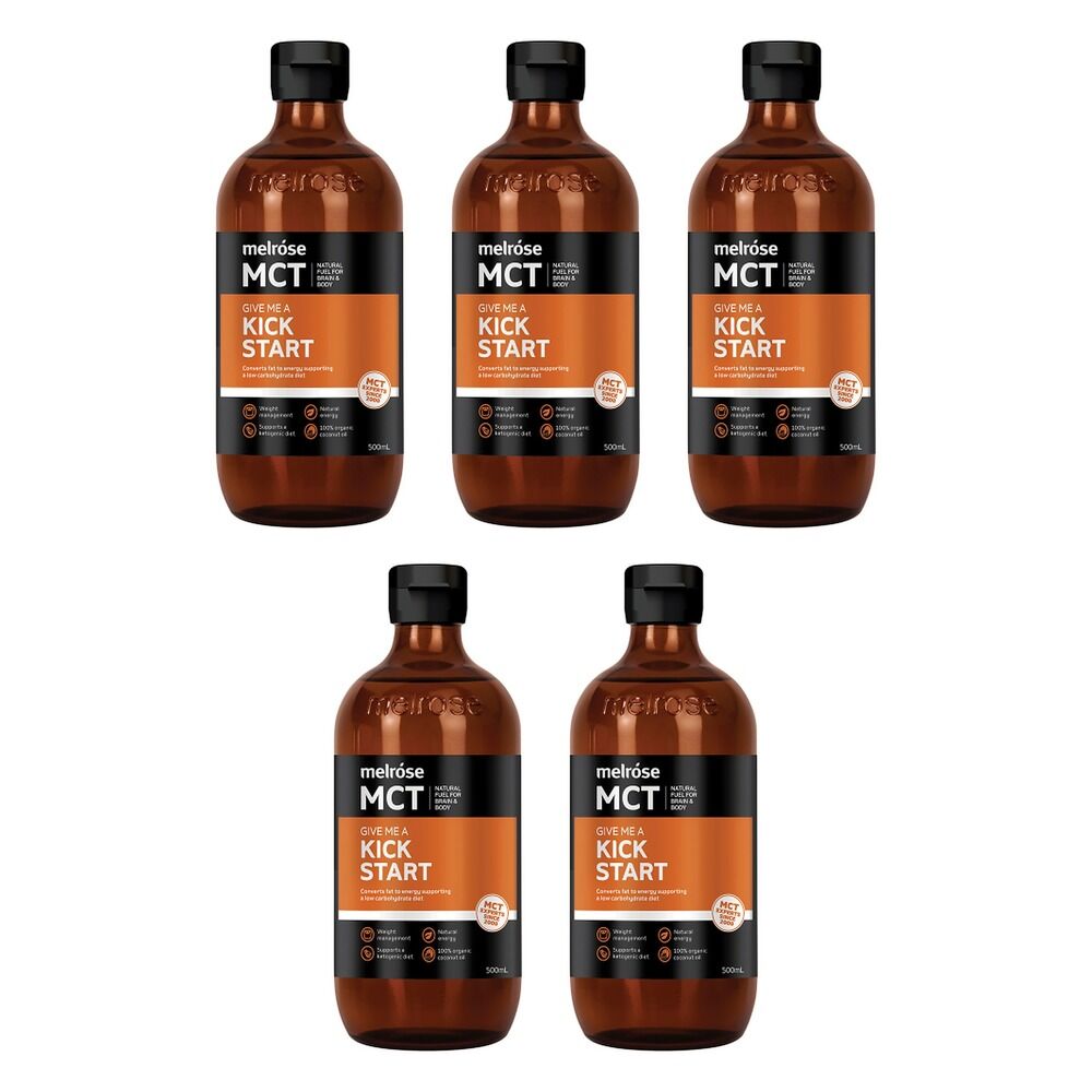 Melrose Health MCT Oil Kick Start 500mL Pack of 5