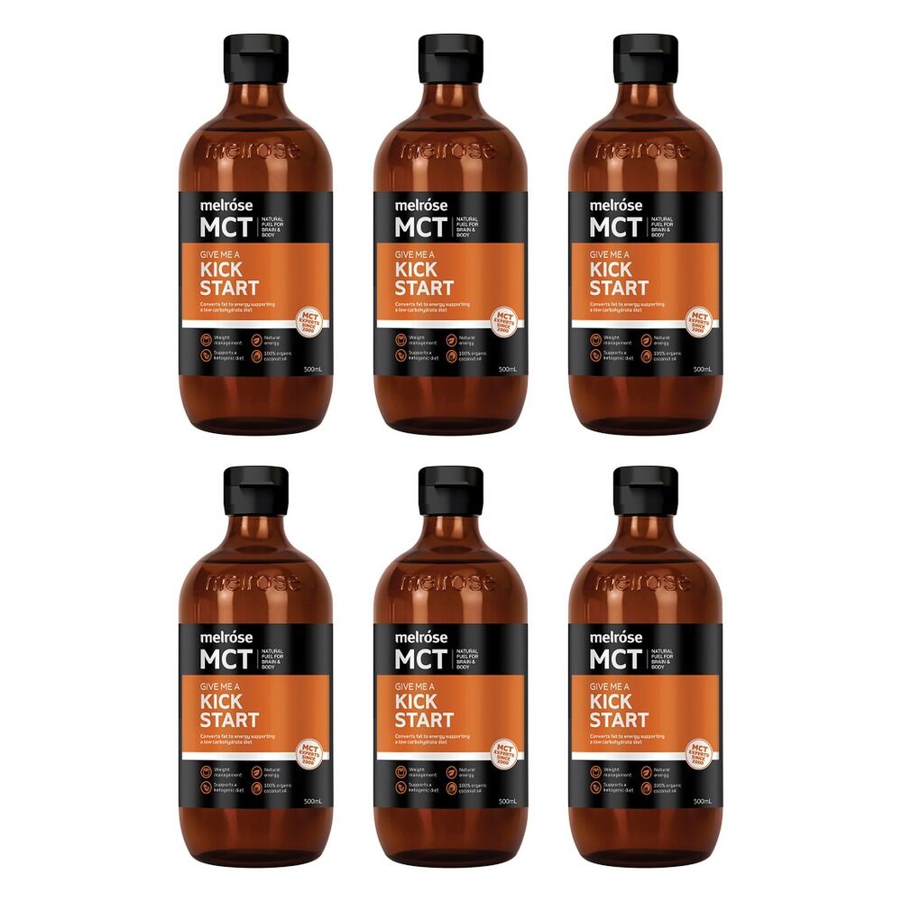 Melrose Health MCT Oil Kick Start 500mL Pack of 6