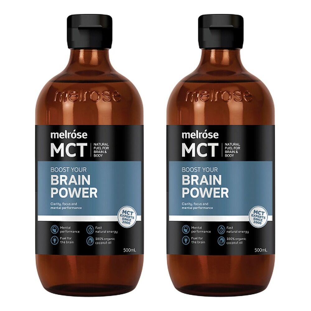 Melrose Health MCT Oil Brain Power 500mL Pack of 2