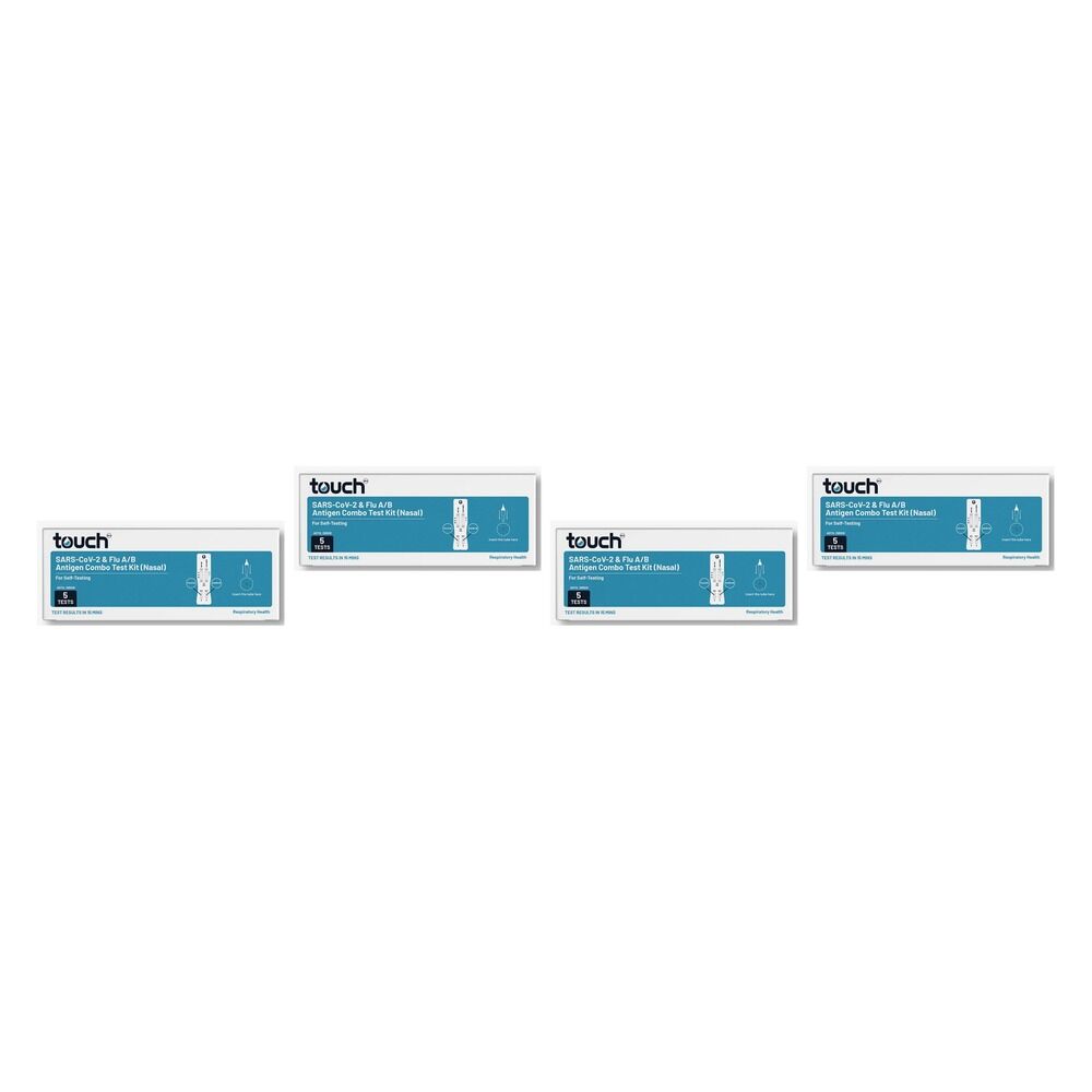 TouchBio A/B + COVID-19 Combo Tests 5 Pack Bundle of 4