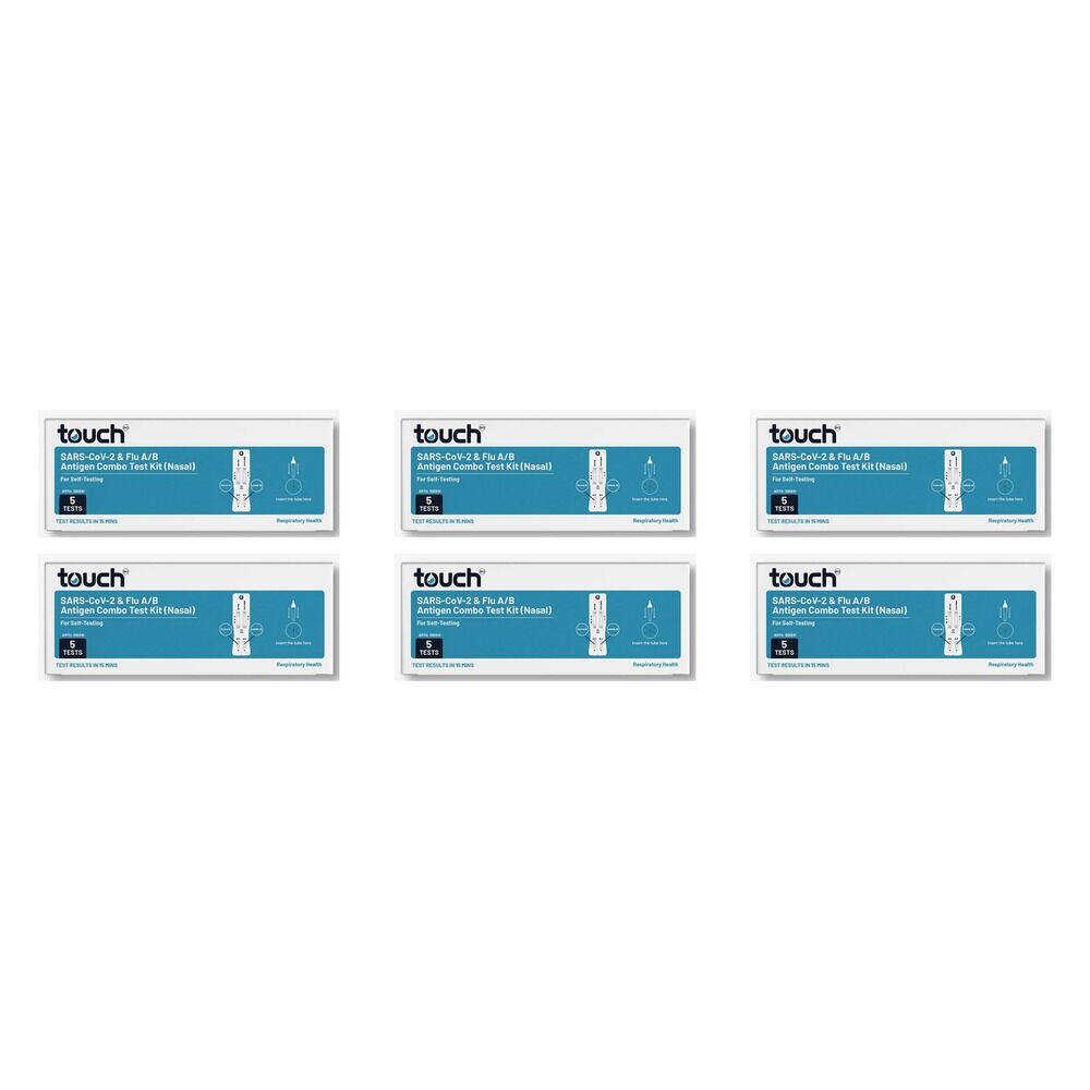 TouchBio A/B + COVID-19 Combo Tests 5 Pack Bundle of 6