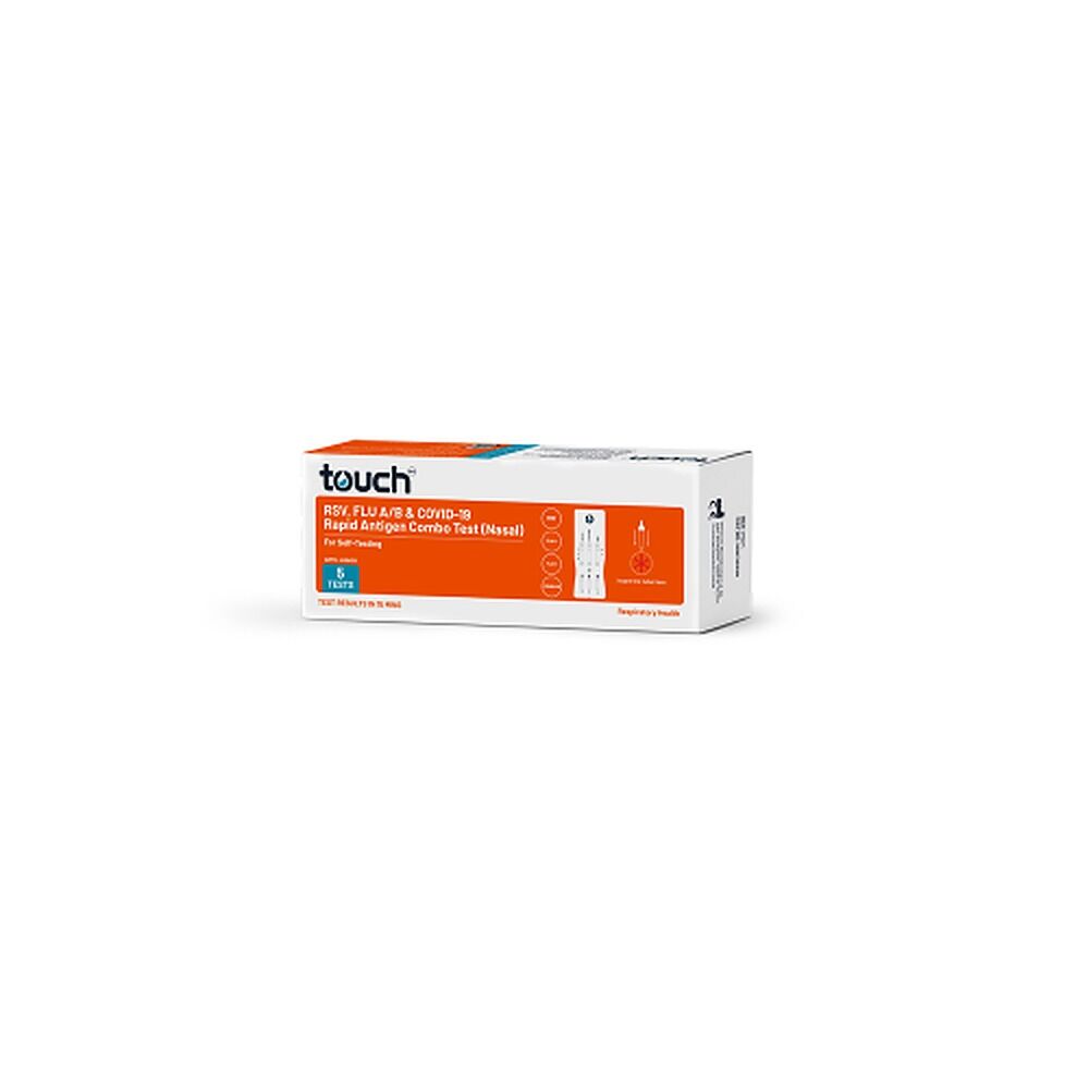 TouchBio RSV, Flu A/B & COVID-19 Combo Rapid Antigen Test 5 Tests