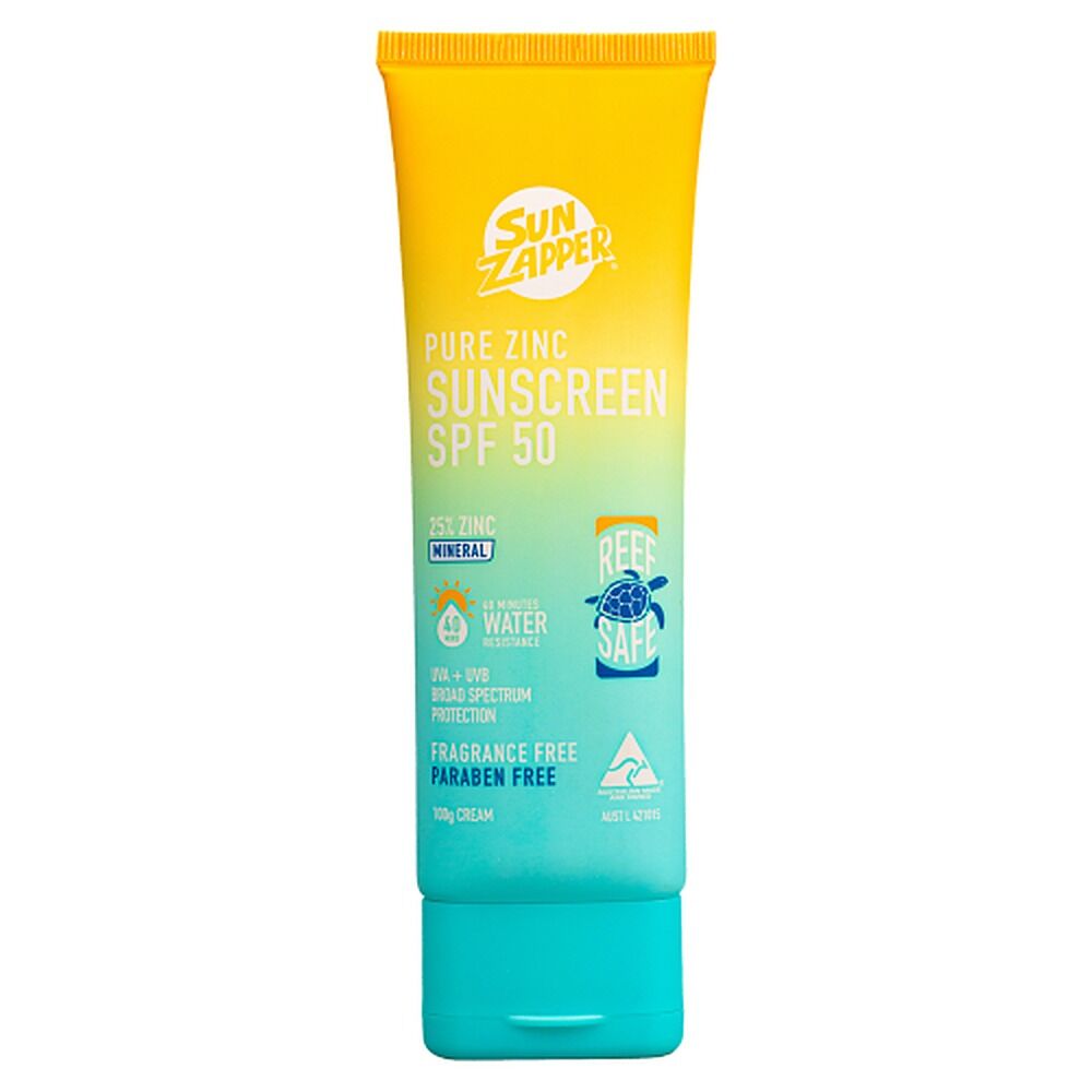 Sun Zapper Pure Zinc 25% Sunscreen SPF50 100mL