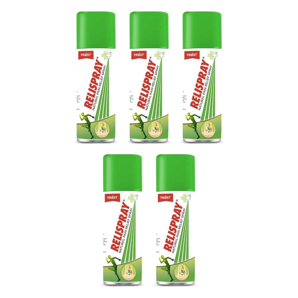 Relispray Natural Pain Relief Spray 95g Pack of 5
