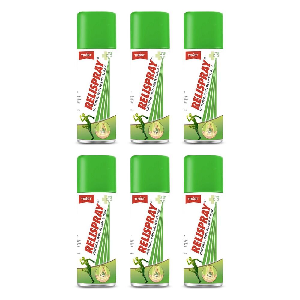 Relispray Natural Pain Relief Spray 95g Pack of 6