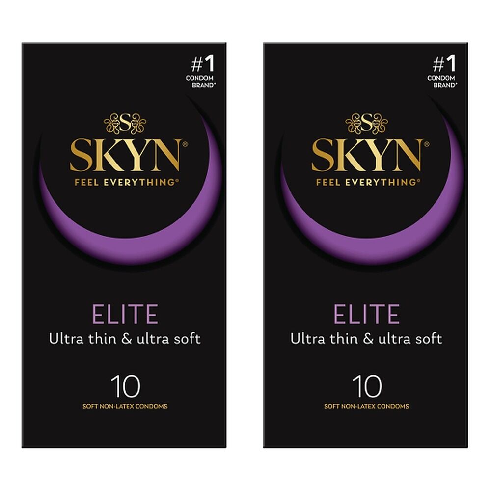 Skyn Elite Condoms Ultra Thin & Ultra Soft 10 Pack Bundle of 2