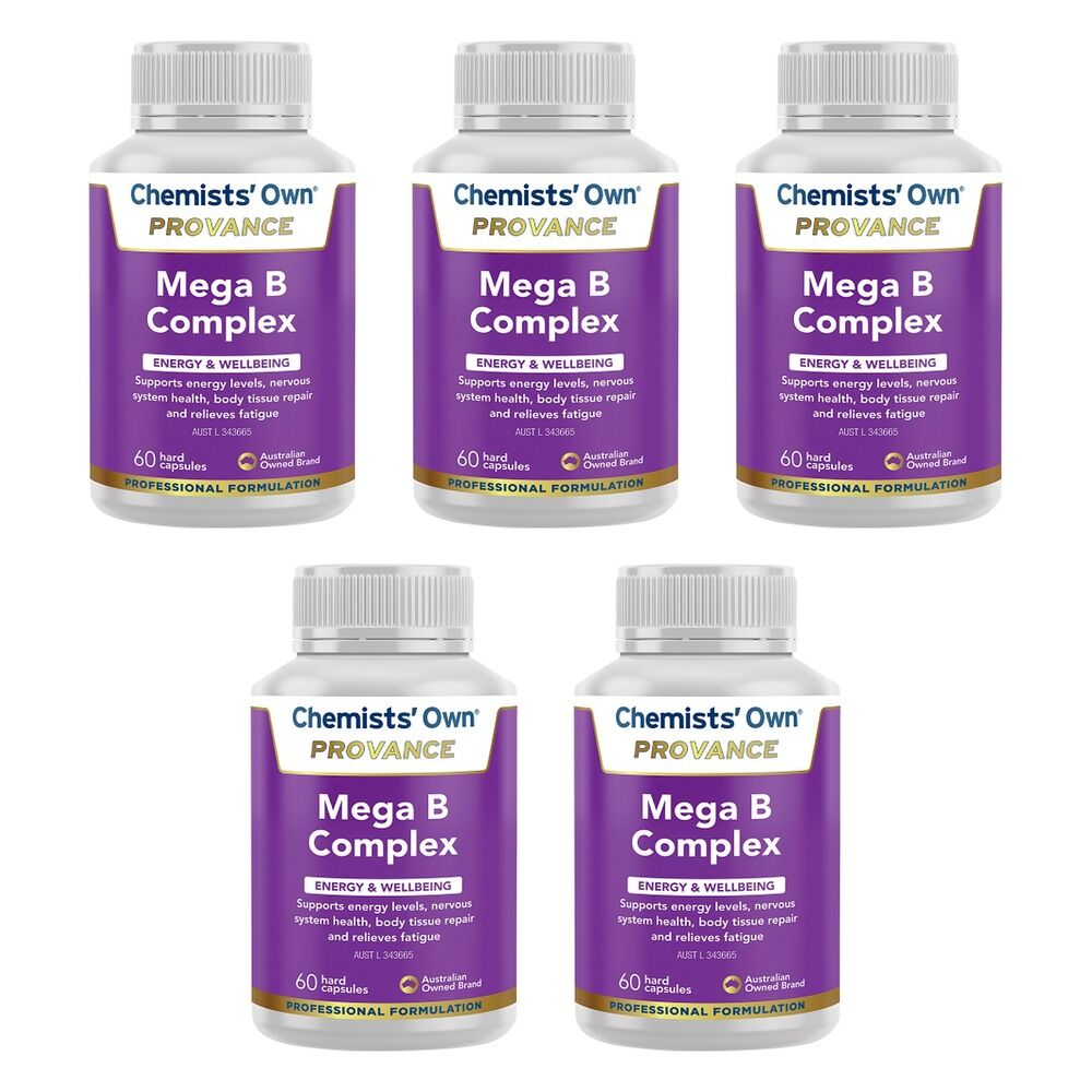 Chemists' Own Provance Mega B Complex 60 Capsules Pack of 5