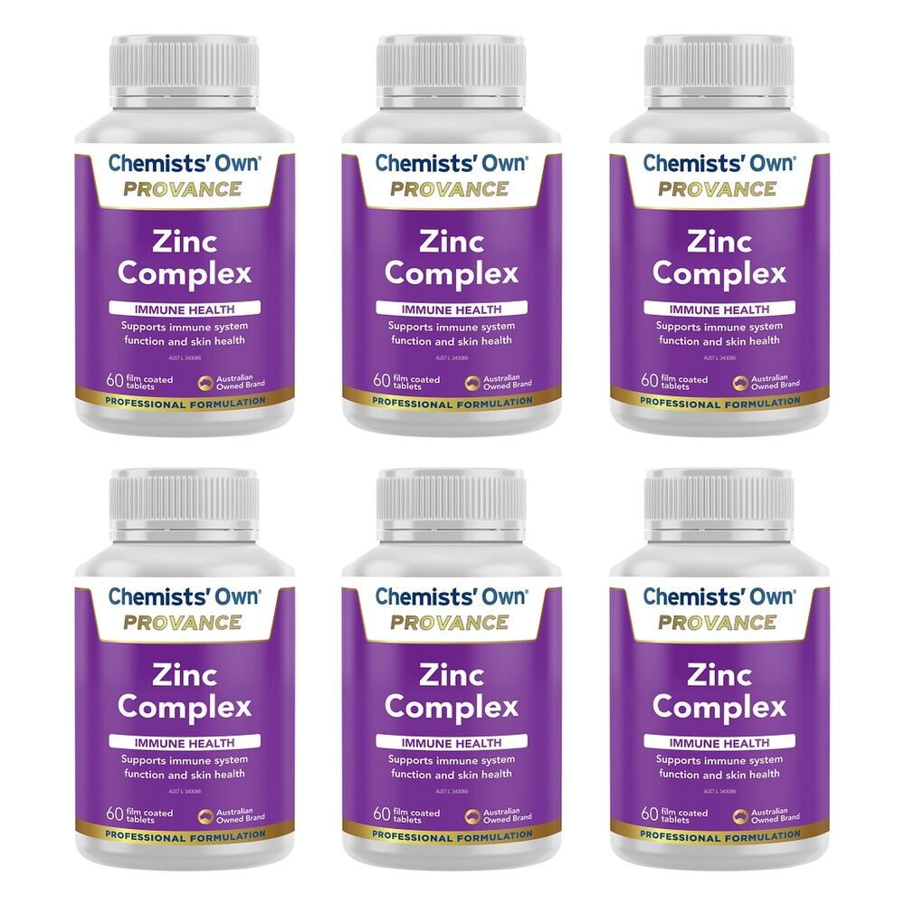 Chemists' Own Provance Zinc Complex 60 Tablets Pack of 6