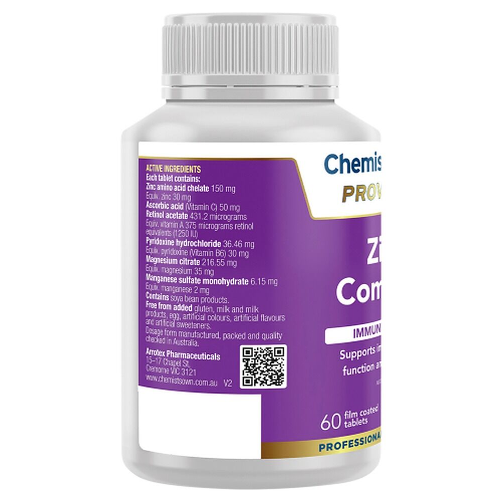 Chemists' Own Provance Zinc Complex 60 Tablets