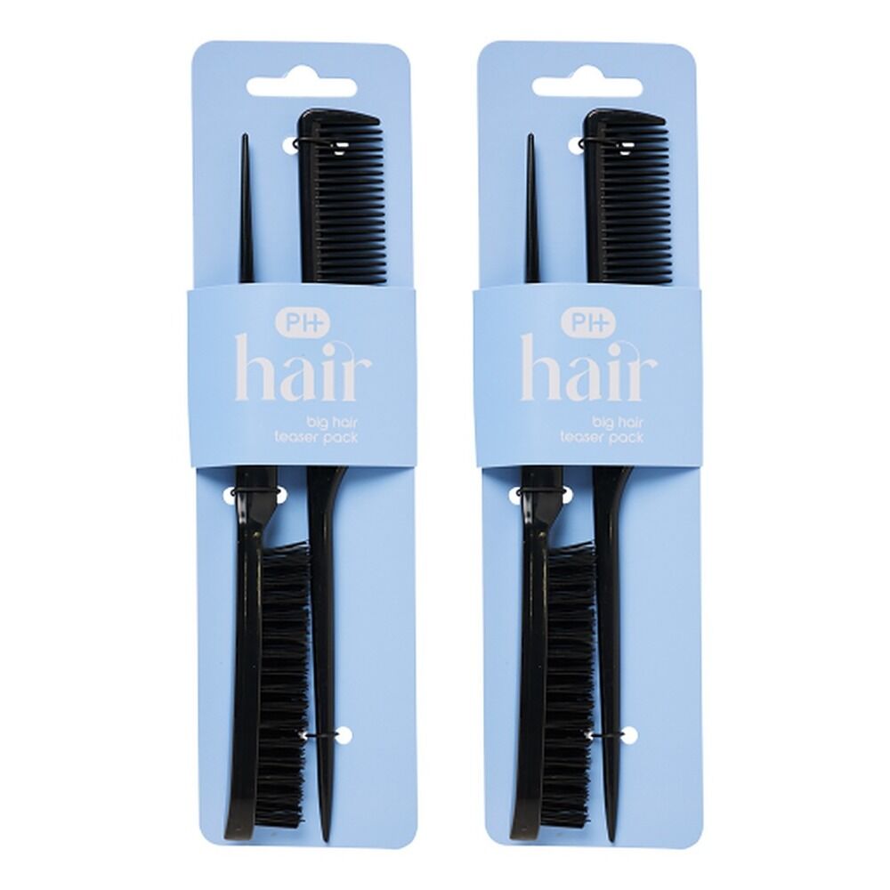 Pharmacy Health Big Hair Teaser Comb 2 Pack Bundle of 2