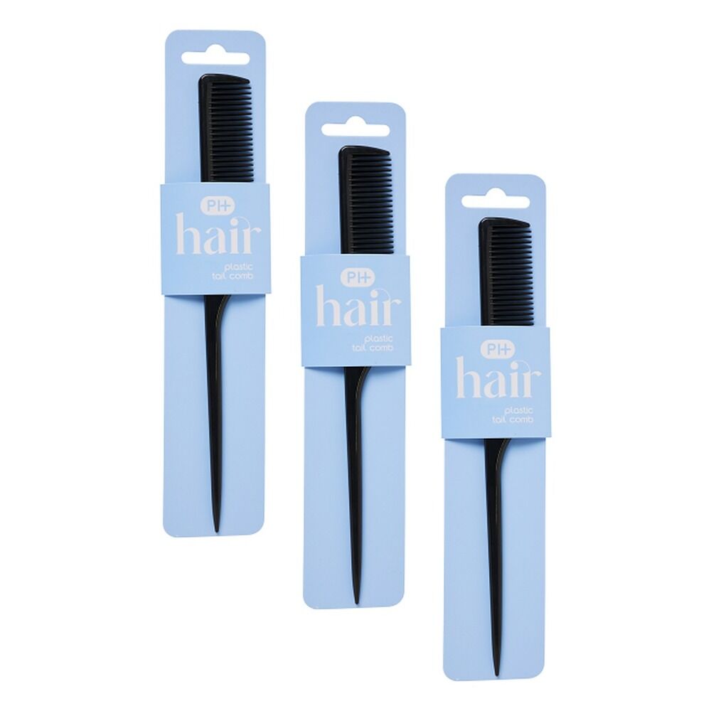 Pharmacy Health Plastic Tail Comb Pack of 3