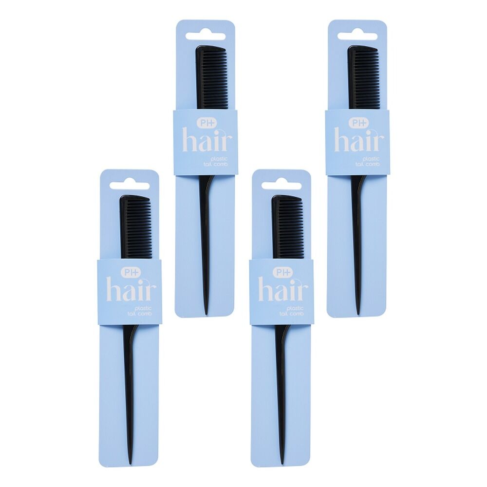 Pharmacy Health Plastic Tail Comb Pack of 4