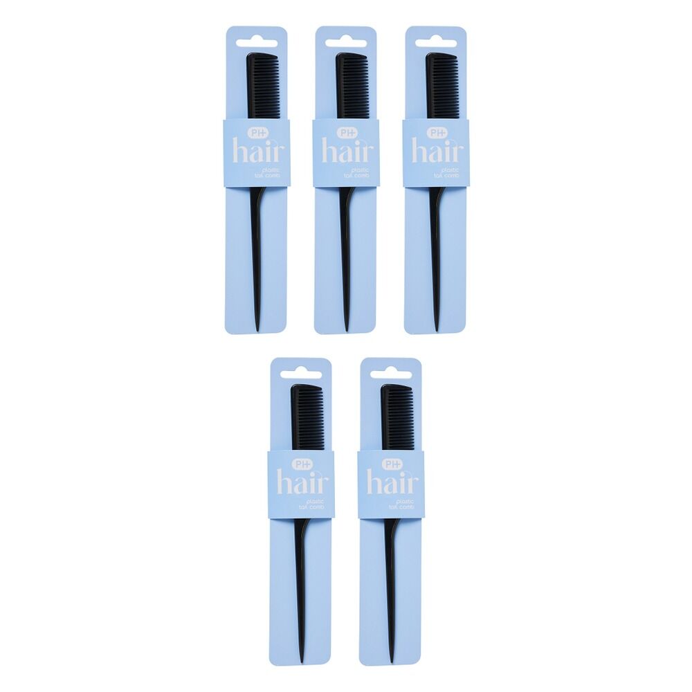 Pharmacy Health Plastic Tail Comb Pack of 5