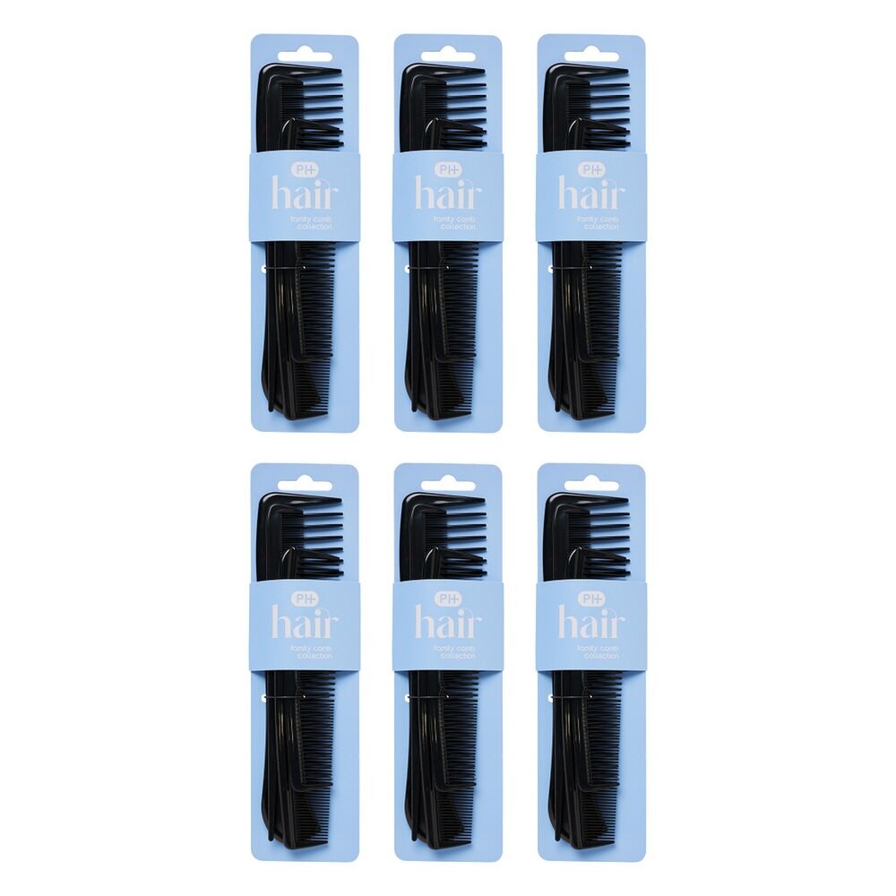 Pharmacy Health Family Comb Selection 4 Pack Bundle of 6