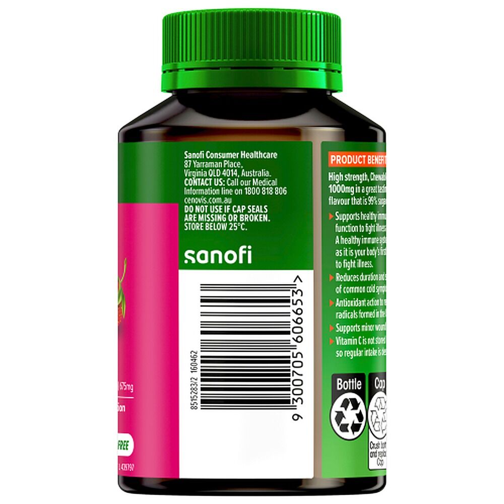 Cenovis Chewable Mega C 1000mg Berry 60 Tablets