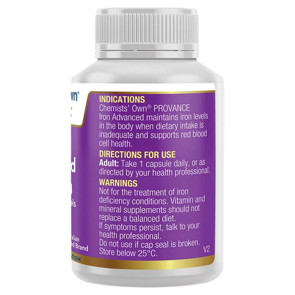 Chemists' Own Provance Iron Advanced 30 Capsules