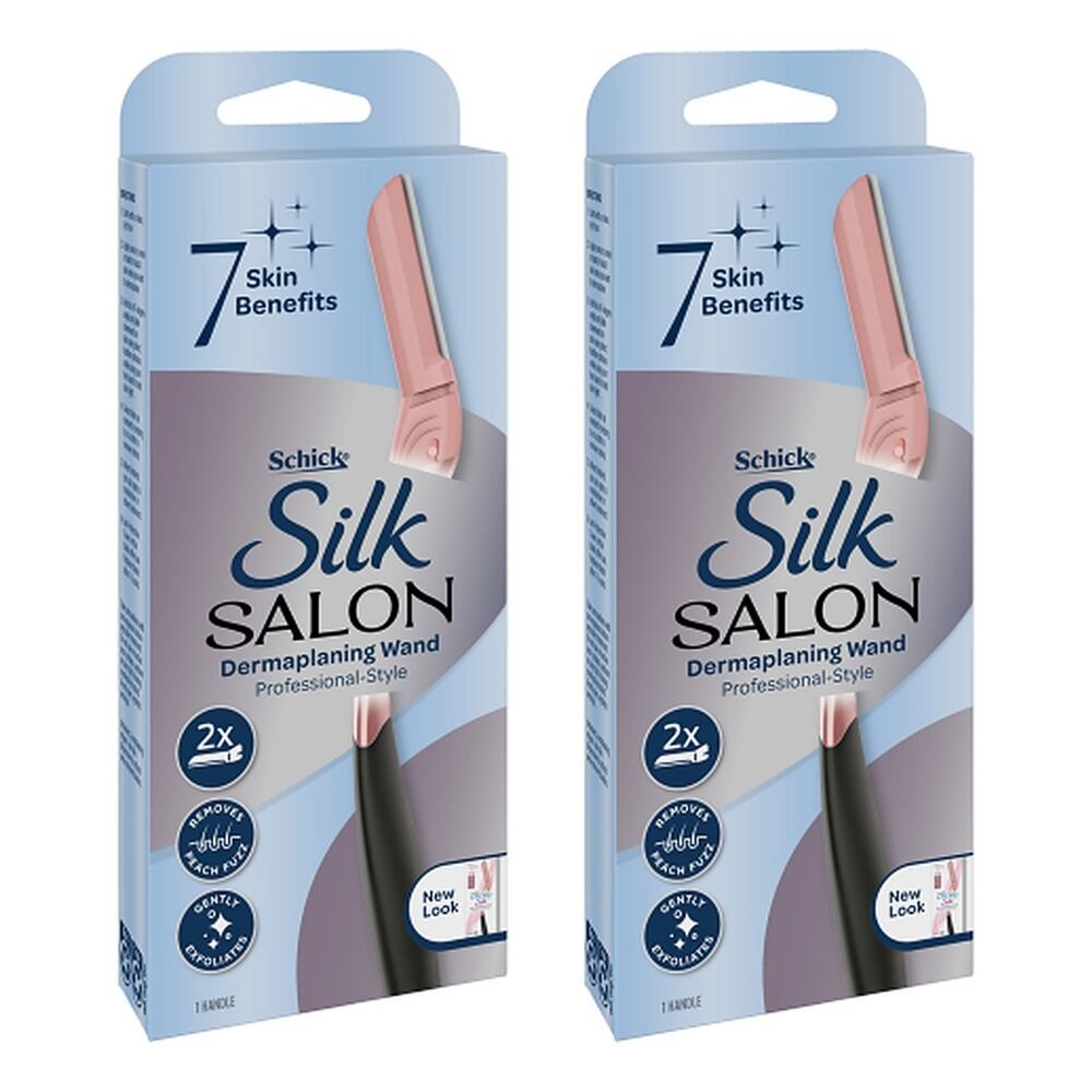 Schick Silk Salon Dermaplaning Wand Kit Pack of 2