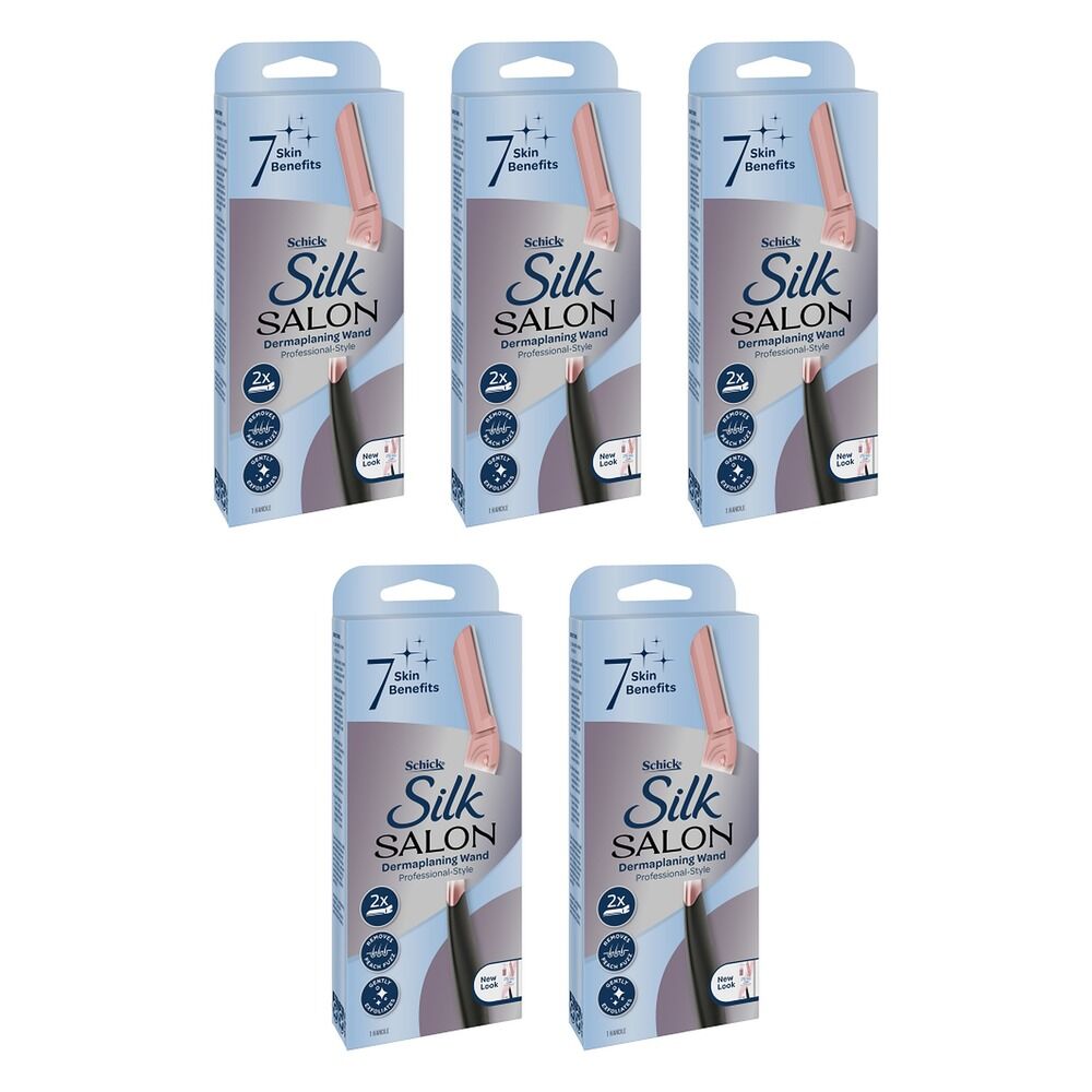 Schick Silk Salon Dermaplaning Wand Kit Pack of 5