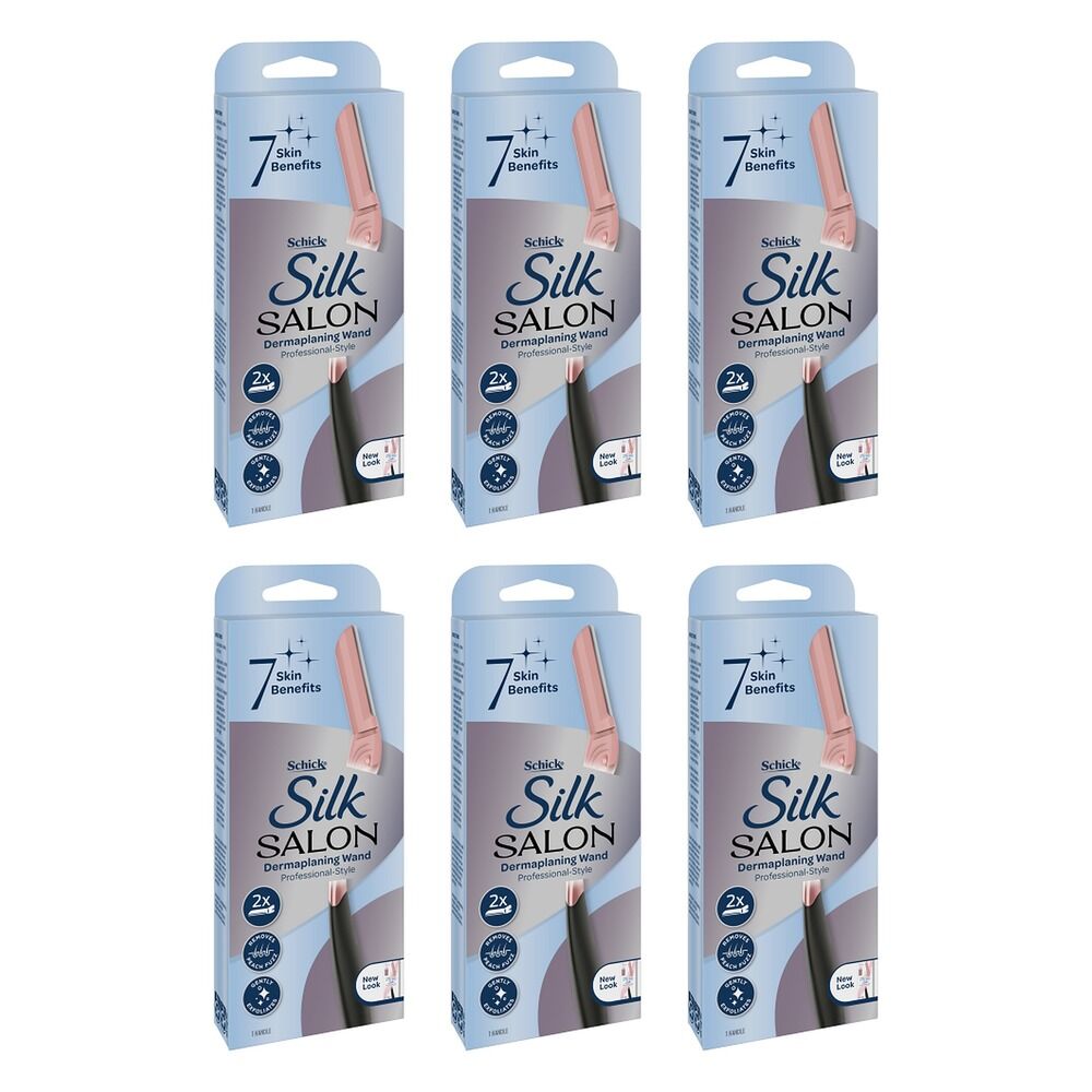 Schick Silk Salon Dermaplaning Wand Kit Pack of 6