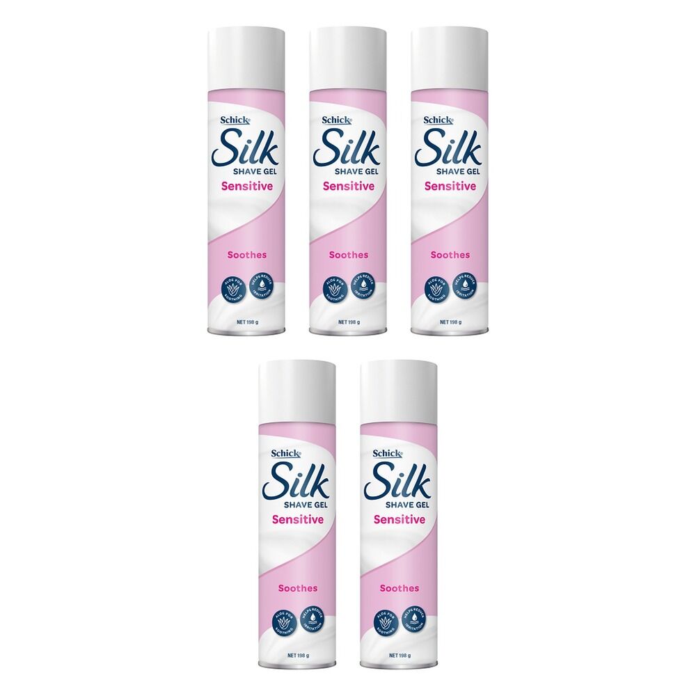 Schick Silk Sensitive Shave Gel 198g Pack of 5
