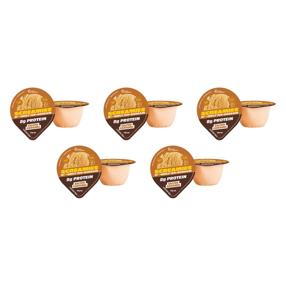 Screamies No Melt Ice Cream Protein 120g x 2 Pack x 6 Bundle of 5